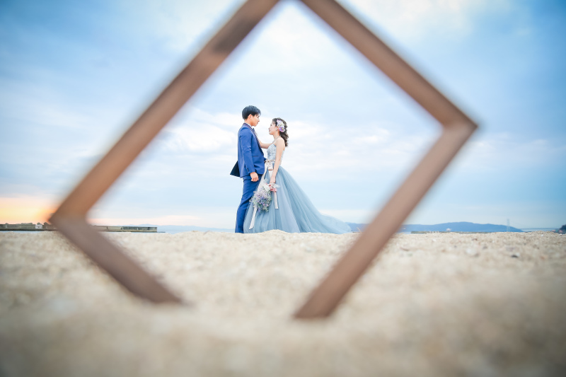 フォトスタジオ　ブライズメイド_海で撮影できる