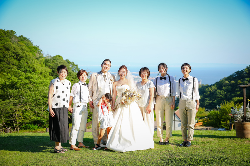 フォトスタジオ ブライズメイド_家族・友人を撮影に呼べる