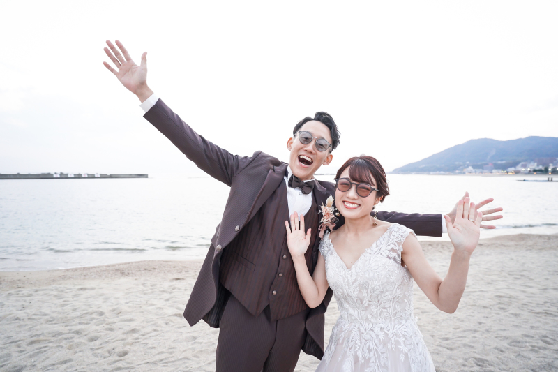 フォトスタジオ　ブライズメイド_海で撮影できる