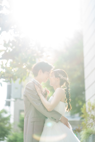 綺麗な光が差し込んでいたので逆光を使っておしゃれに♡