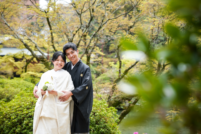 ２８万円税別【和和洋３点★撮影２カ所★】和装２点＋洋装１点♡色打掛と白無垢の両方撮れて大満足☆　