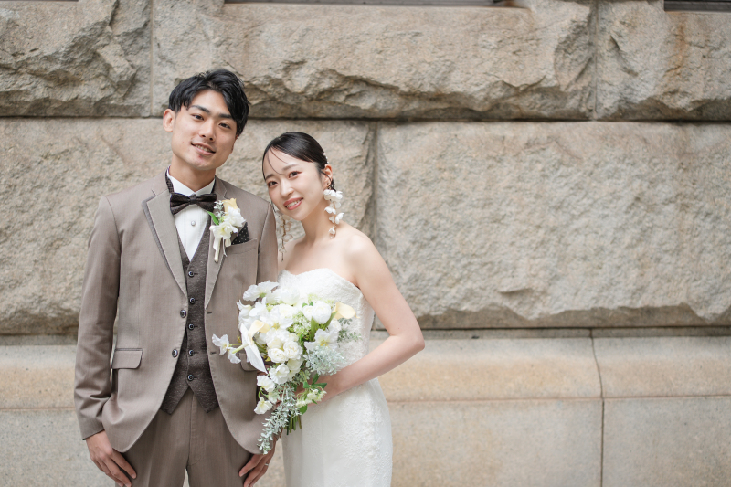 １８万円税別【洋洋２点プラン★撮影場所２カ所★】カラー＆ホワイトも両方明るい時間に撮影したい方のプラン！衣装のアップ料金なし☆