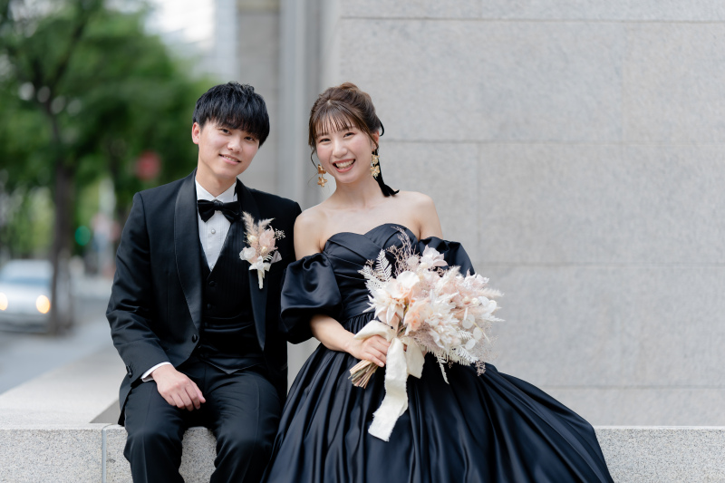 １８万円税別【洋洋２点プラン★撮影場所２カ所★】カラー＆ホワイトも両方明るい時間に撮影したい方のプラン！衣装のアップ料金なし☆