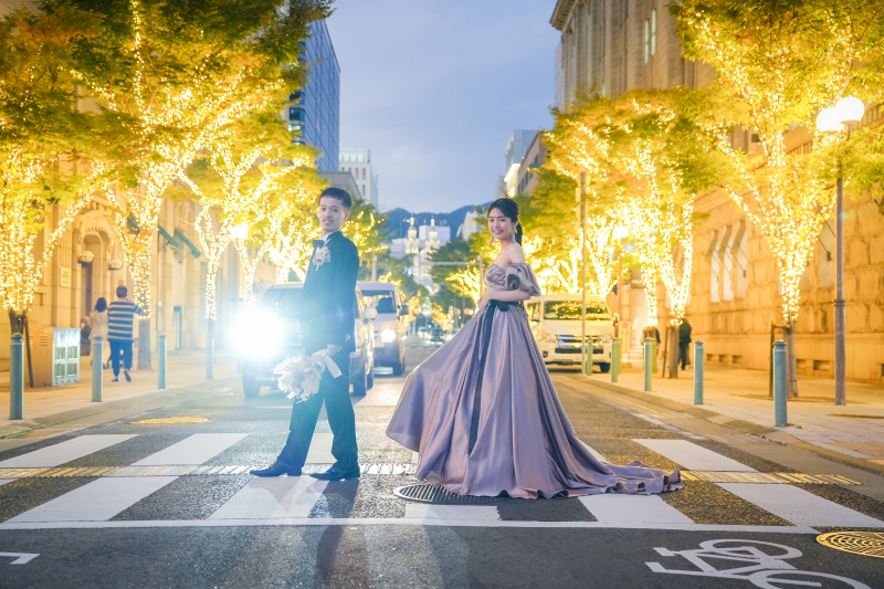 16万円税別【洋装1点★撮影場所2か所★】神戸を2箇所巡る「居留地イルミネーション」と「ハーバーナイト」☆衣装のアップ料金なし☆