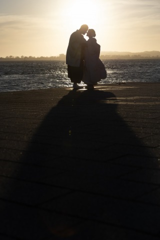 和装2着　お寺から海の夕焼けまで。たっぷり2箇所ロケーション!!