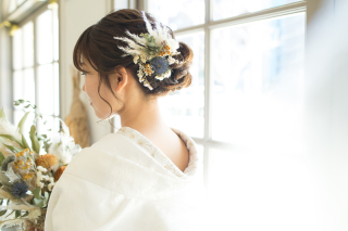 色を楽しむ白無垢フォトウェディング♫