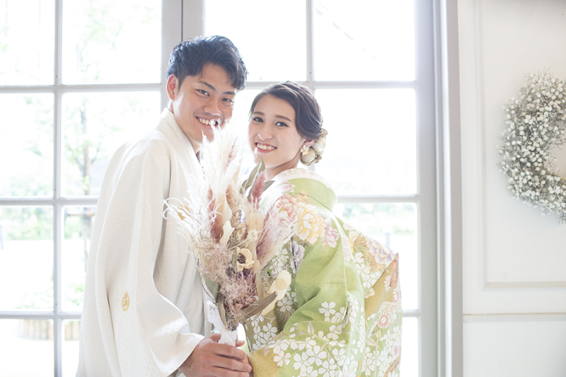 お持ち込みのドライフラワー..:♪