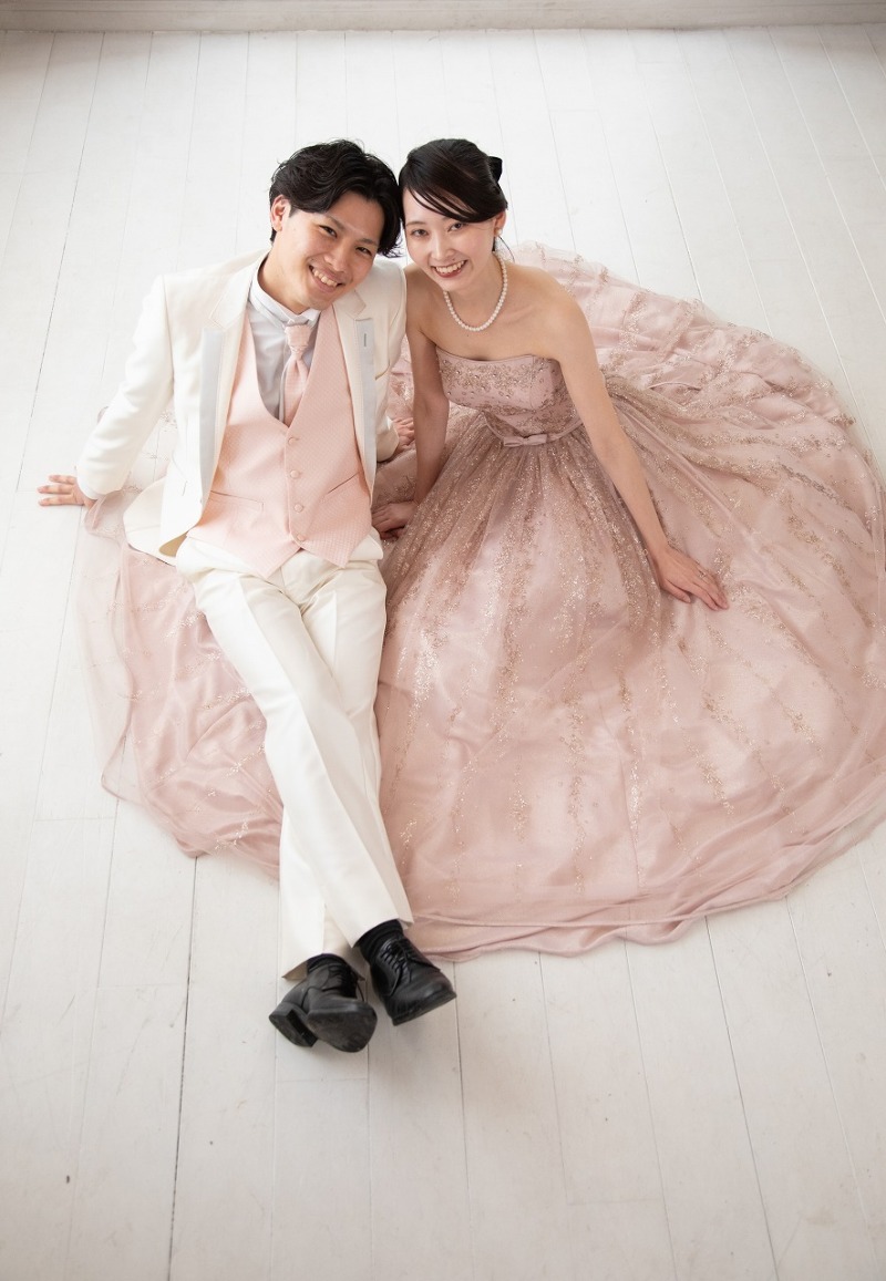 お座りショットでラフに