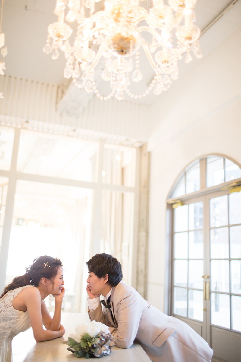 スタジオに戻ってドレスでご撮影♪