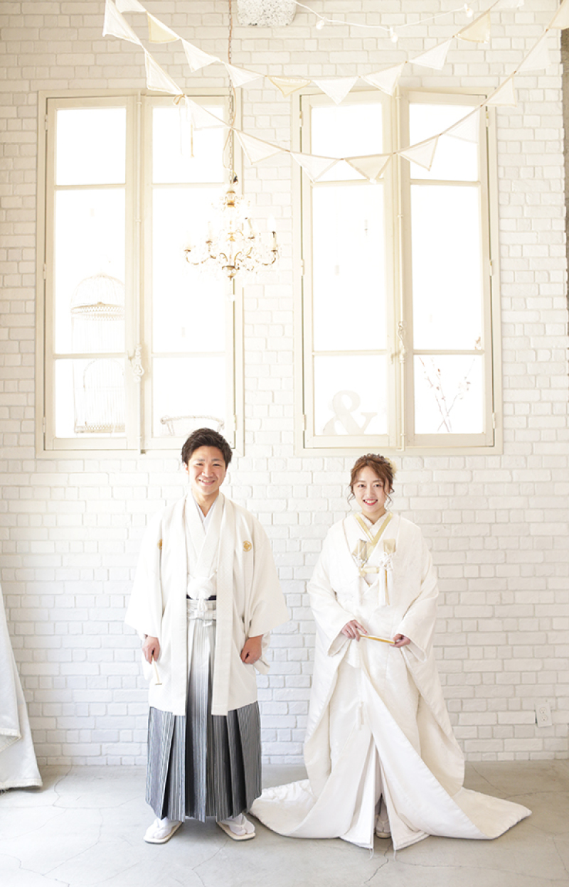 オシャレな白無垢フォト。