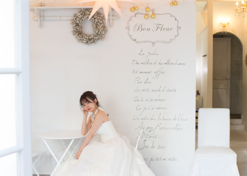 アンティークな家具を使って