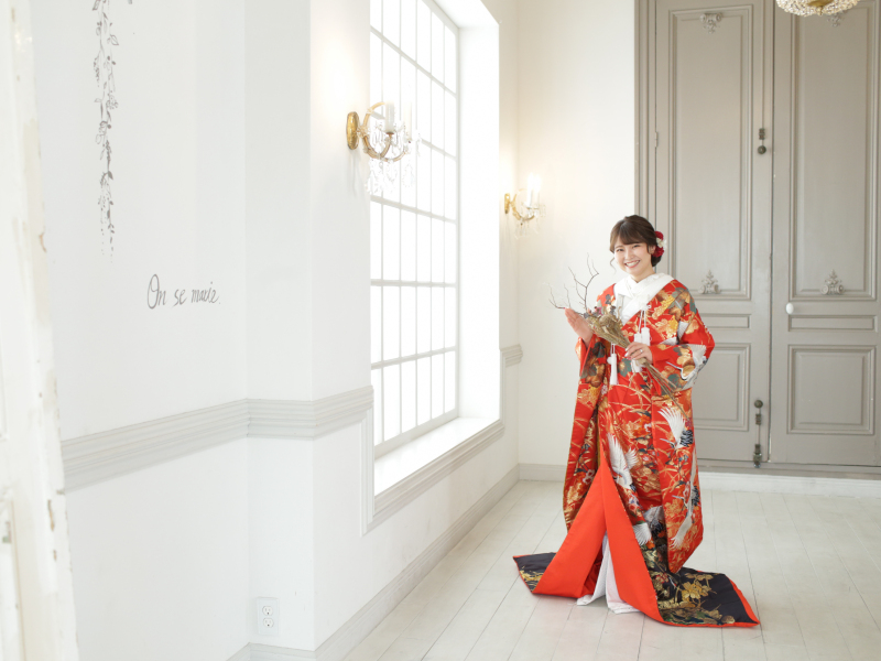 花嫁姿も素敵な笑顔で♬