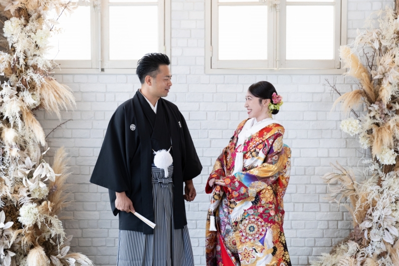 1. 華やかな和装で晴れ姿を