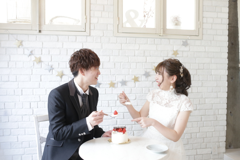 ケーキでラブラブショット!