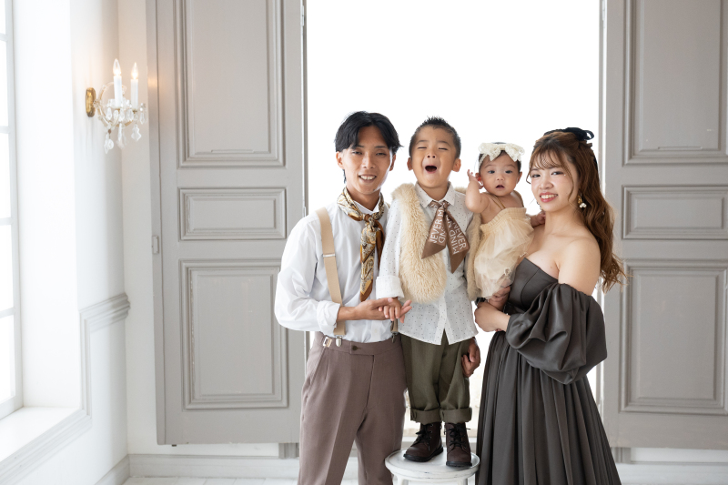 和と洋、ふたつのスタイルで残す家族写真
