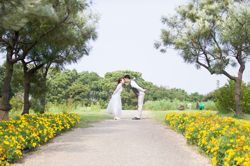 自然に包まれたロケーション撮影。