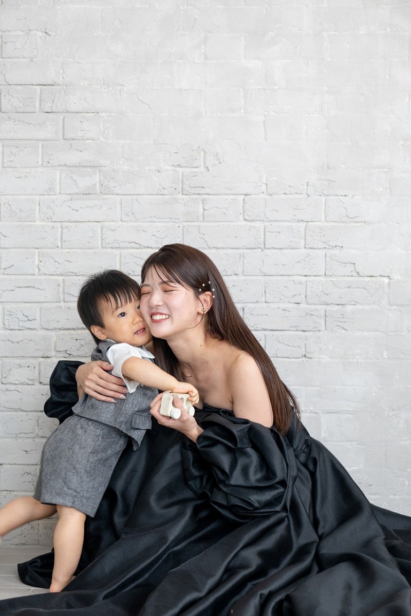 ママとツーショット！