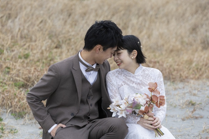 2着目に着替えて海にて撮影♪