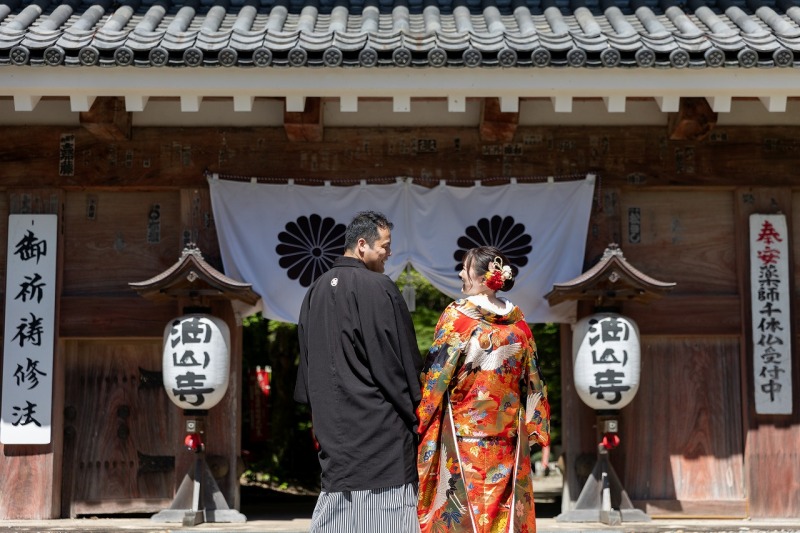 油山寺で撮影スタート!!