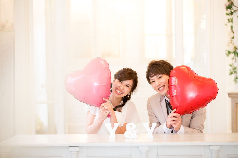 おふたりらしく、笑顔いっぱいで。