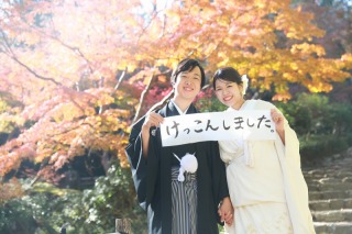 紅葉でロケーションフォト!!