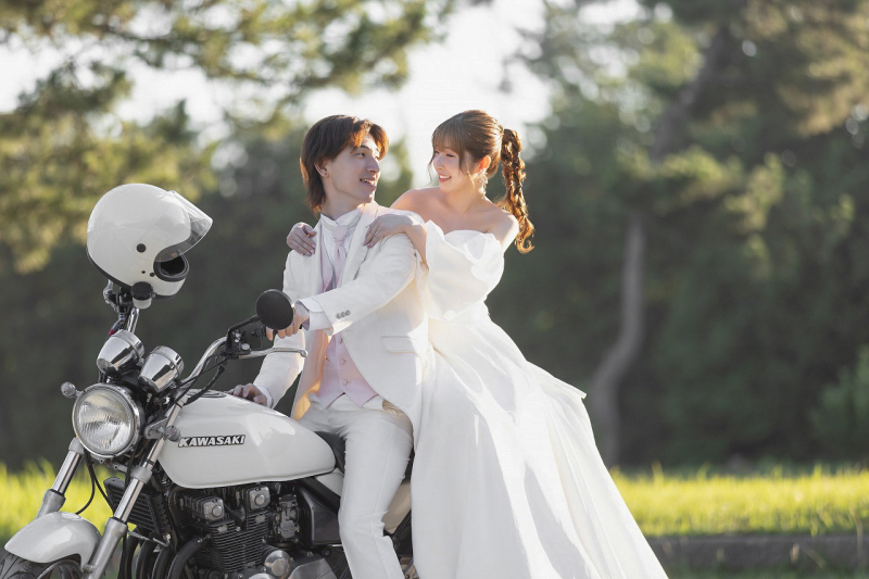 愛車とのスリーショット