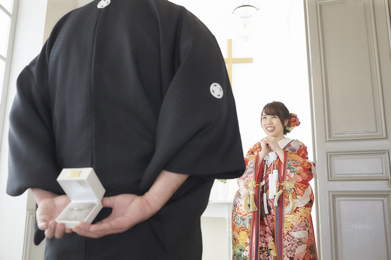 新婦様へ、指輪のプレゼント！