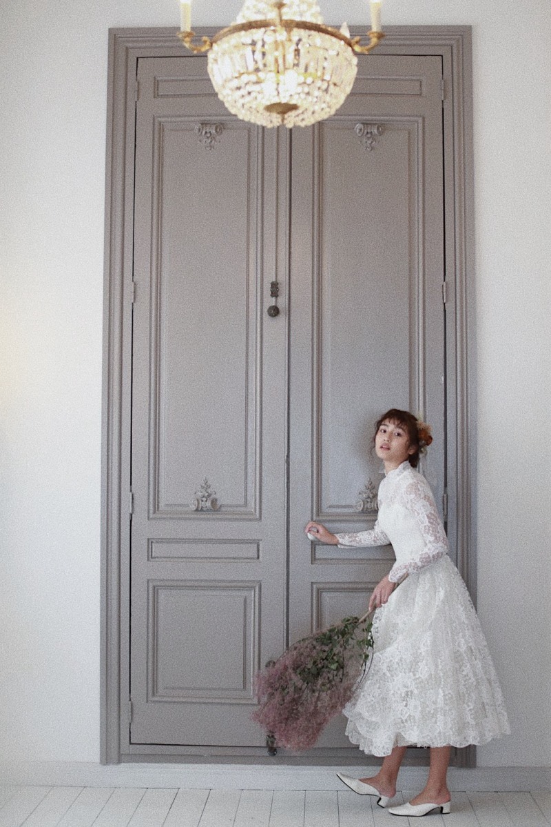 ドライフラワーをつけて・・・