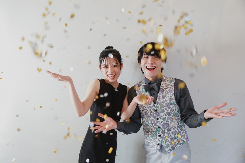思い出に残るコンフェッティでの撮影