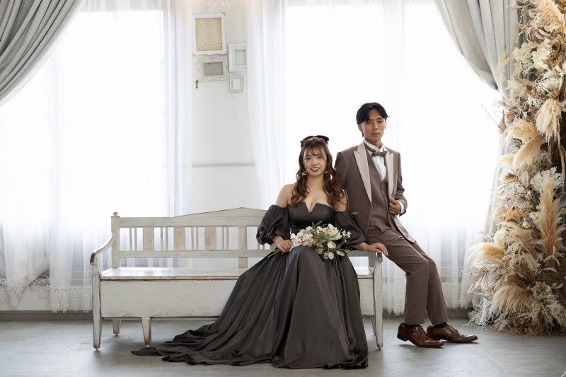 洋装に着替えて雰囲気チェンジ