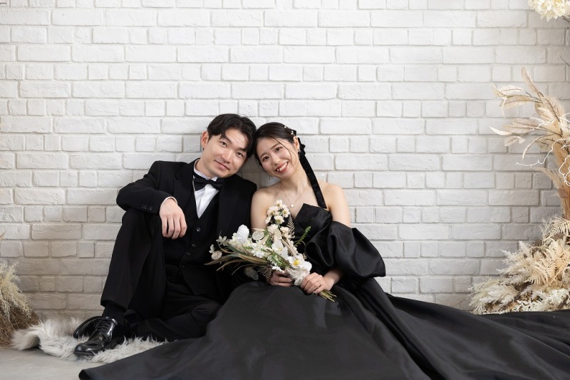 ブラックでも可愛らしく