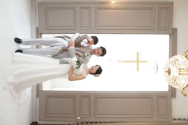 お子様と結婚をお祝い♬