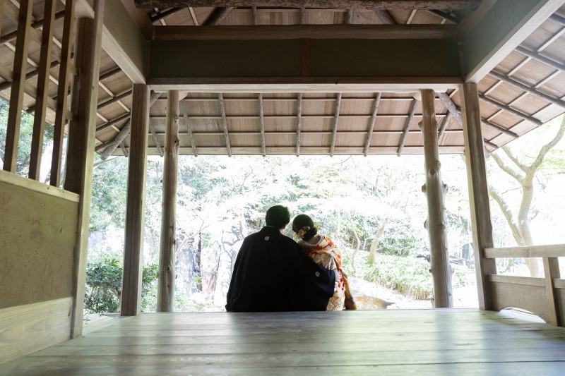 東屋のひととき