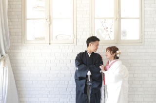 お二人らしい写真を。