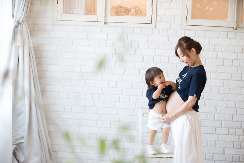 ママのお腹と、どっちの方がおおきい?