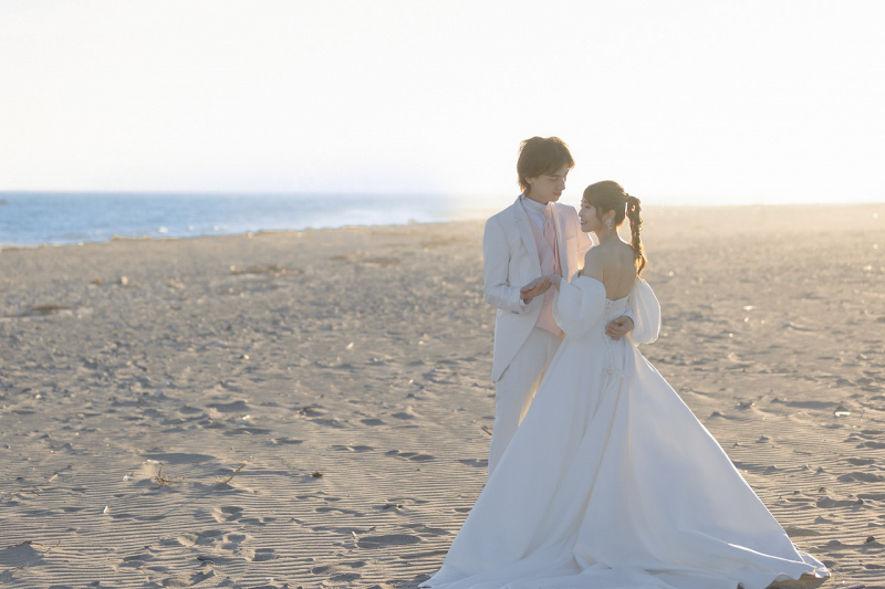 遠州灘を後ろに