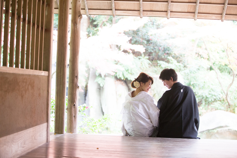 和装にぴったりの浜松城公園でのロケーション