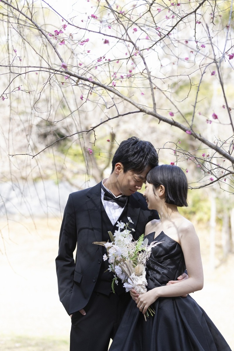 梅の木と一緒に