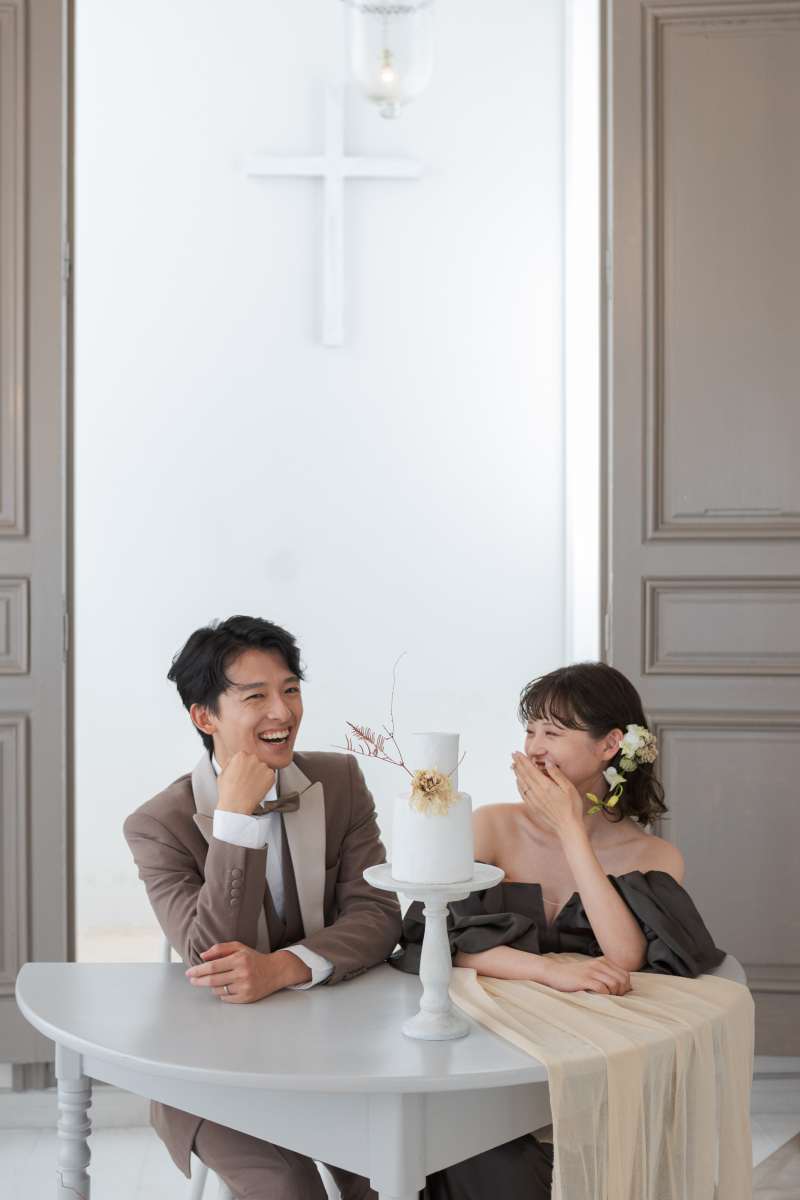 お二人の満面の笑顔がとっても可愛い♡