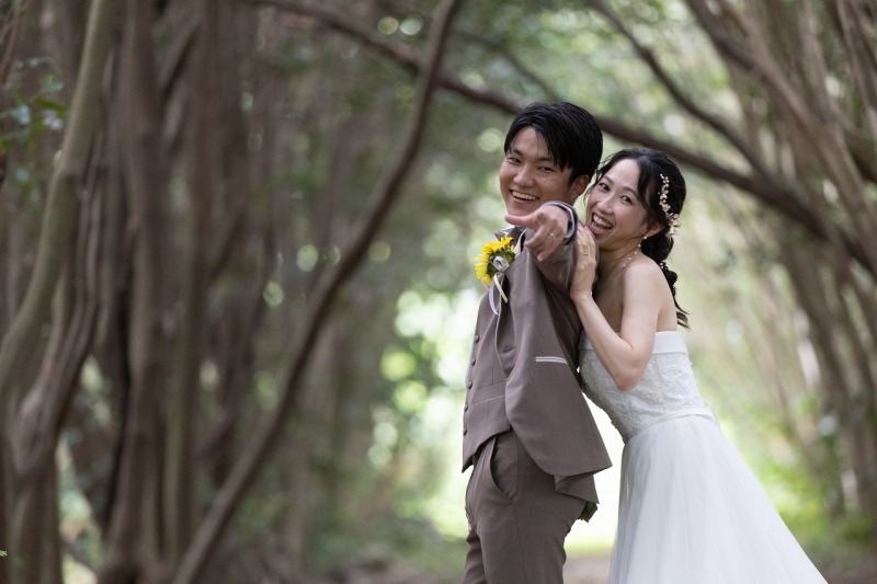 おふたりに合った撮影ポーズで