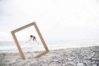 中田島砂丘で海ロケーション撮影♪