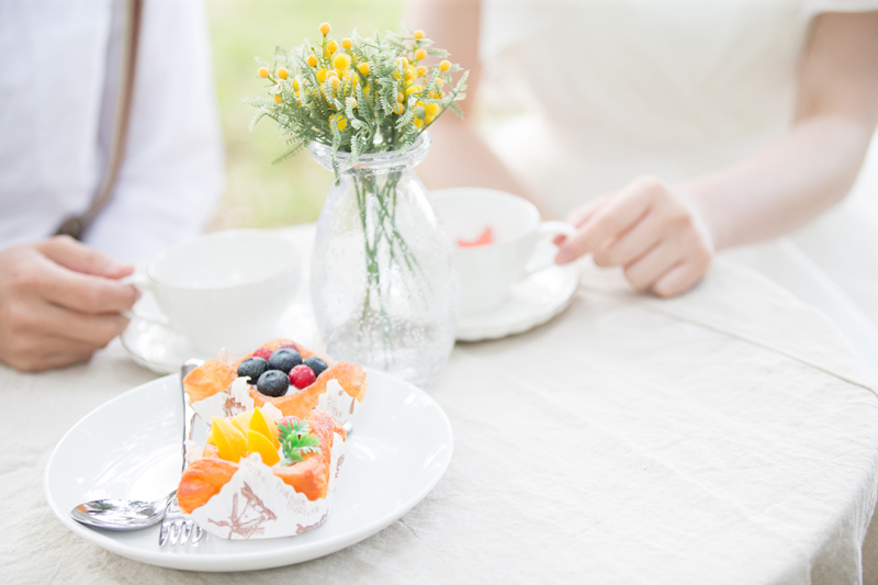 緑の中のお茶会