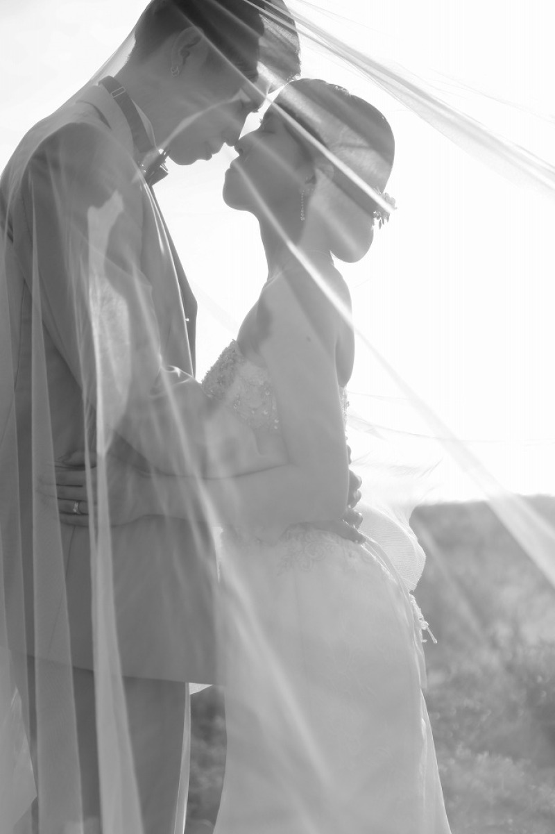 ロマンチックなベールショット