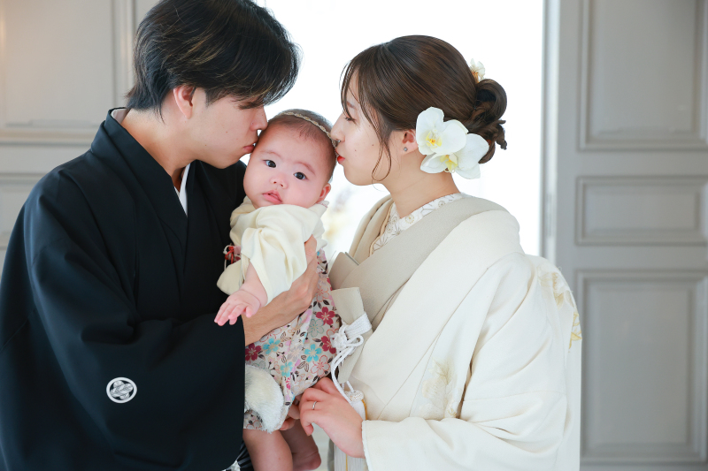 お子様と一緒にウェディングフォト♡