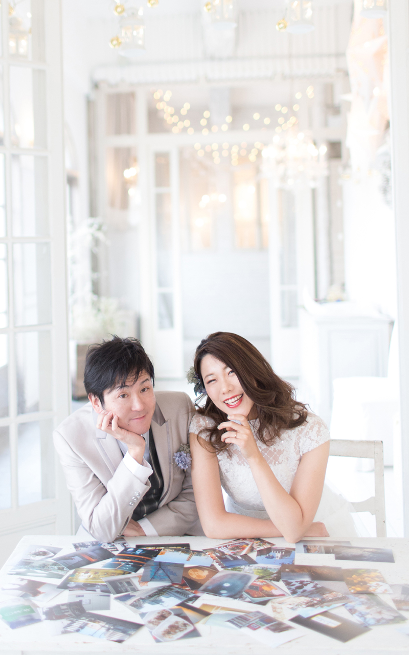 思い出の写真にかこまれて。