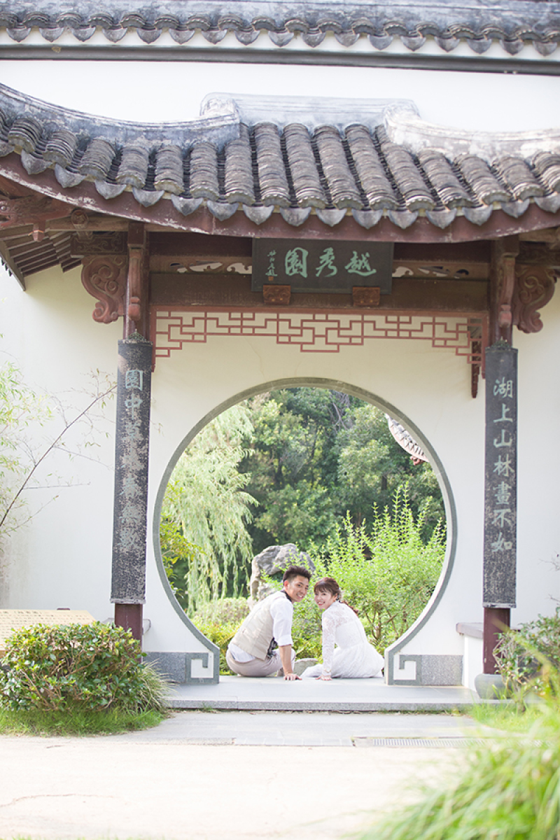 ガーデンパーク内の国際庭園にて♪