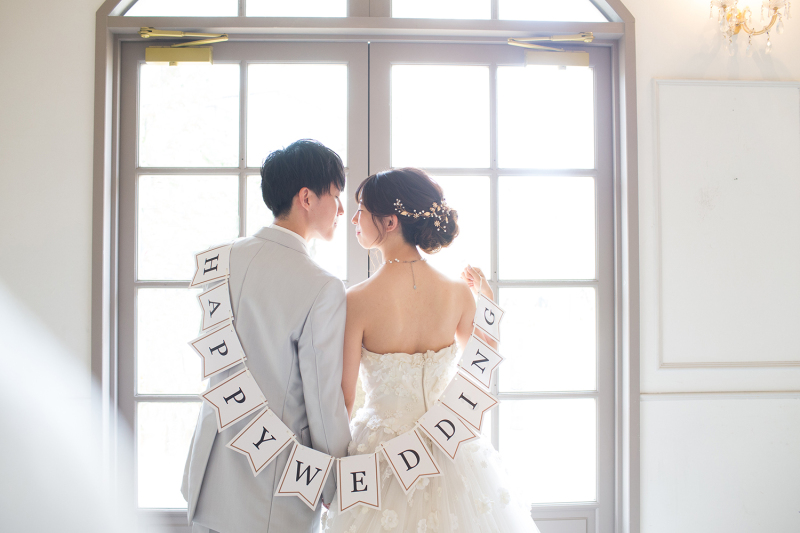 白は正統派ウェディングフォト。