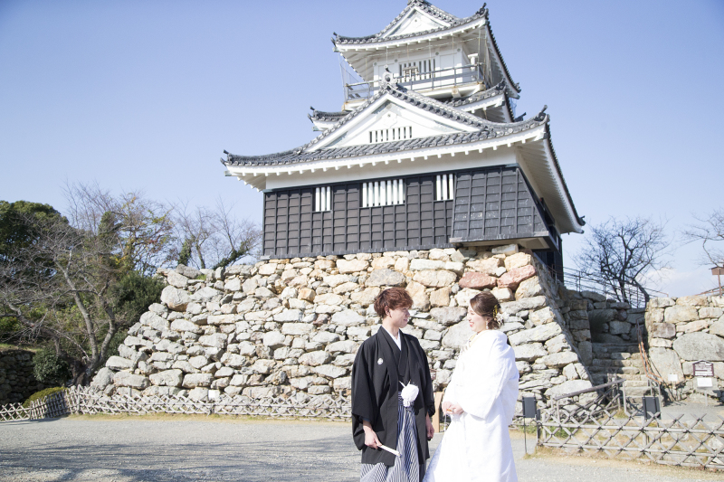 白無垢と黒紋付きで。