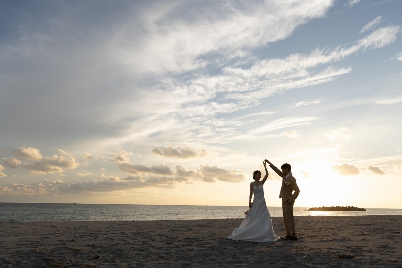 遠州灘を後ろに