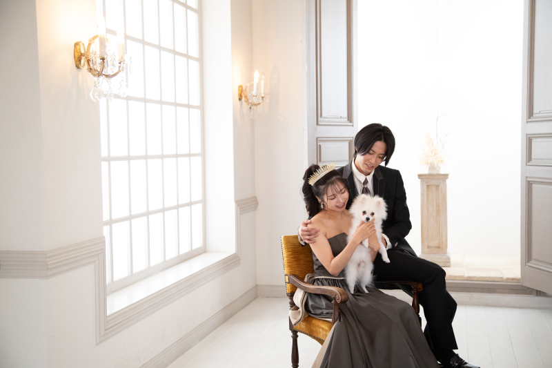 わんちゃんと一緒にパシャリ☆